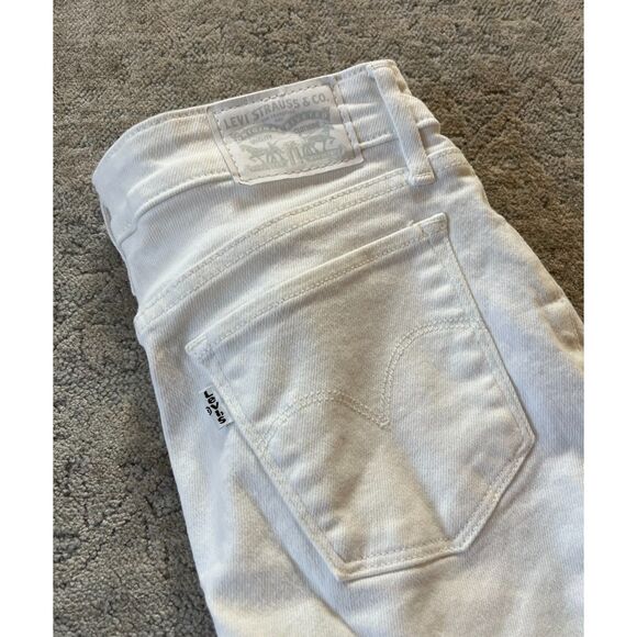Levi's 711 Skinny Jeans White Size 0/25" Women - Picture 5 of 5